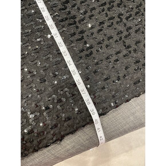 Lee Jordan Vintage Made in USA Black Sequined Scoop Neck Formal Dress Sz 16 - Picture 8 of 8